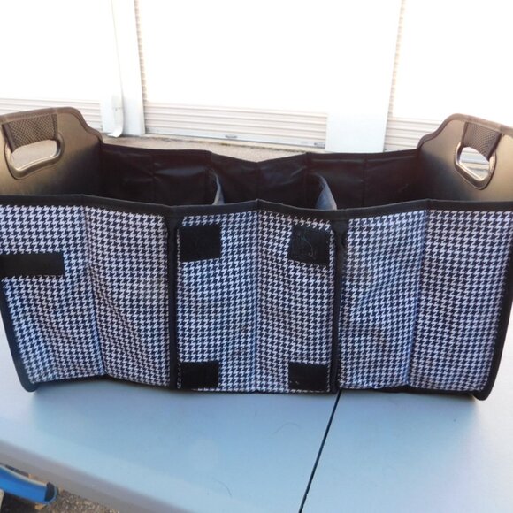 Picnic at Ascot gingham Car Organizer - Picture 4 of 9